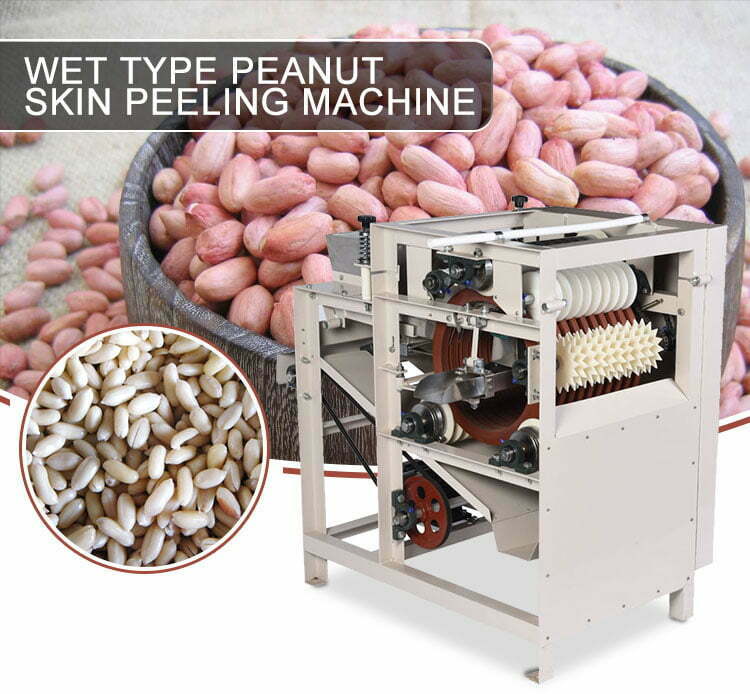 Wet type peanut skin peeling machine