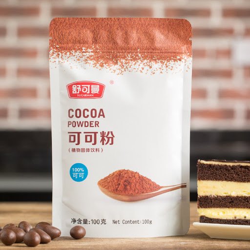 Cocoa powder in bags