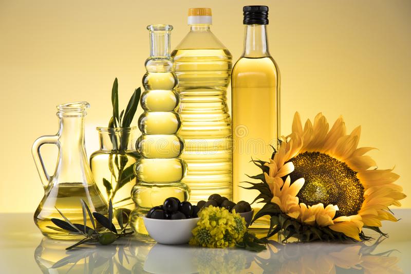 Olive oil, sunflower oil, canola oil